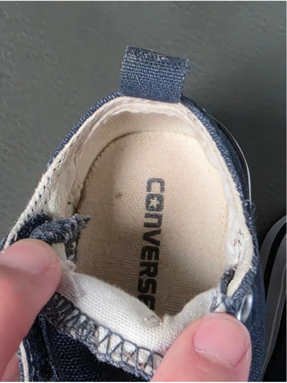 Converse Chuck Taylor All Star Slip On Toddler Sneakers Blue Canvas Shoes 4